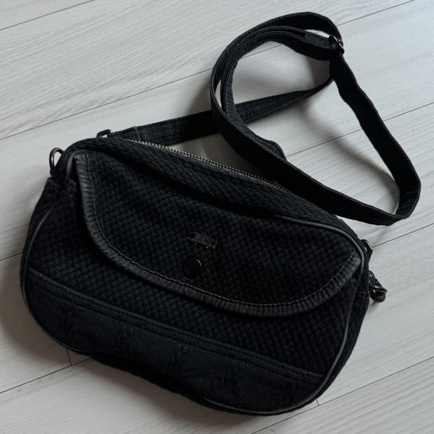 Poter classic Sashiko bag.black