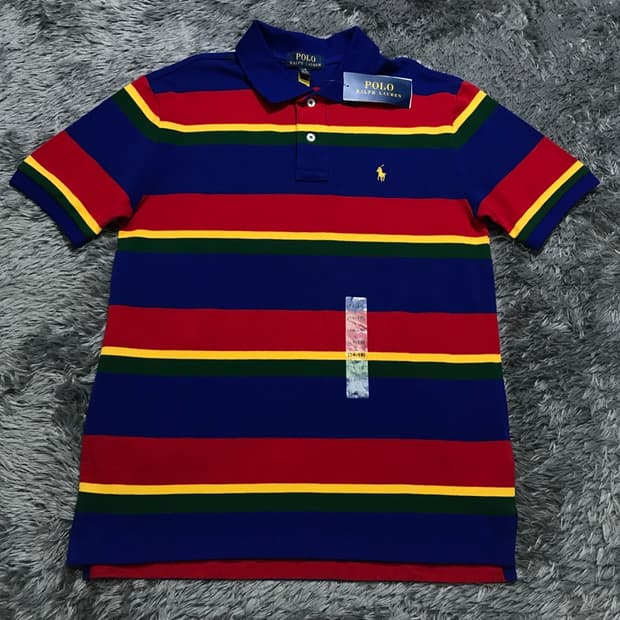 [[키즈 L,새상품] 폴로(POLO)랄프로렌 스트라이프 반팔티k65