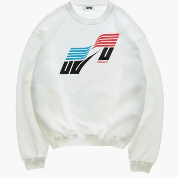 UVU 시카고 25 크루넥 화이트(맨투맨, 스웨셔츠) L