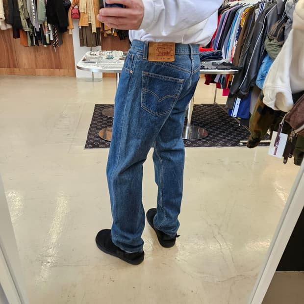 90's levi's 501 빈티지 리바이스 중청 데님 청바지 33~34
