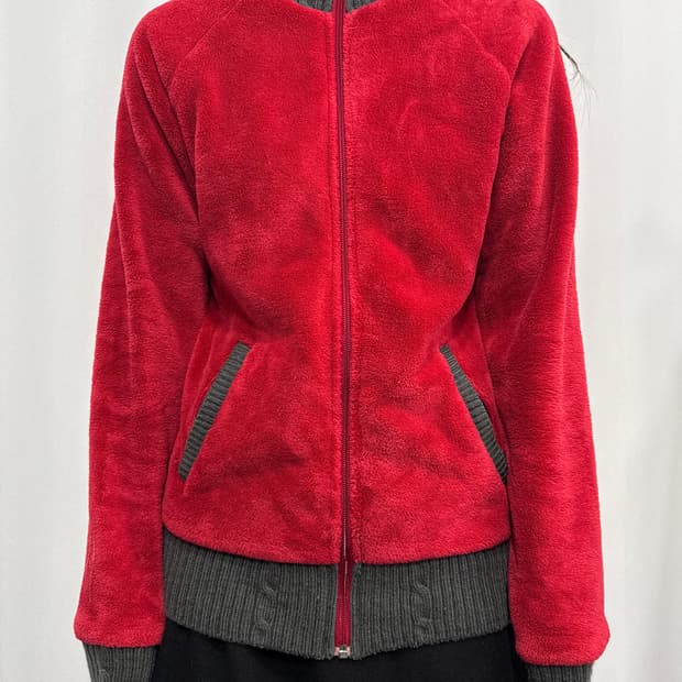 columbia red fleece