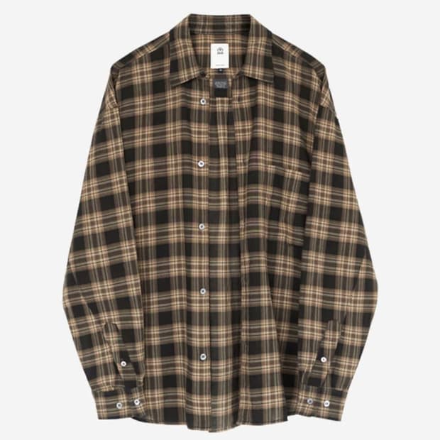 3) 새상품 폴리테루 컨트리체크 오렌지