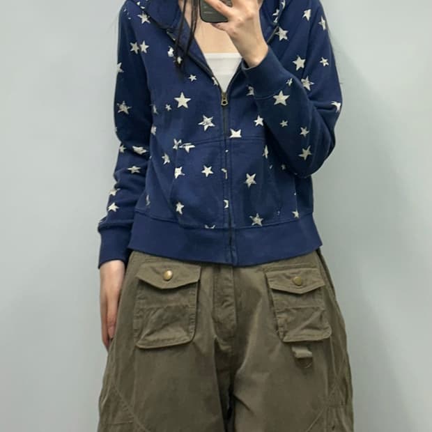 폴로 랄프로렌 신형 스타 도트 후드집업