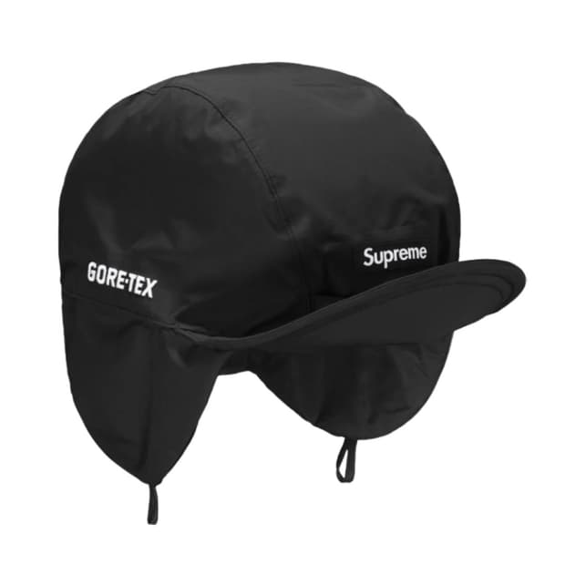 [S-M] 슈프림 고어텍스 이어플립 캡 블랙 24FW