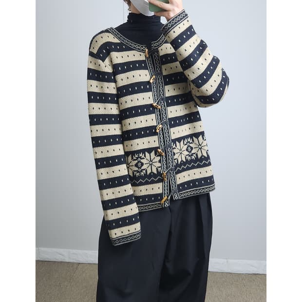 (TALBOTS)에스닉 울 가디건