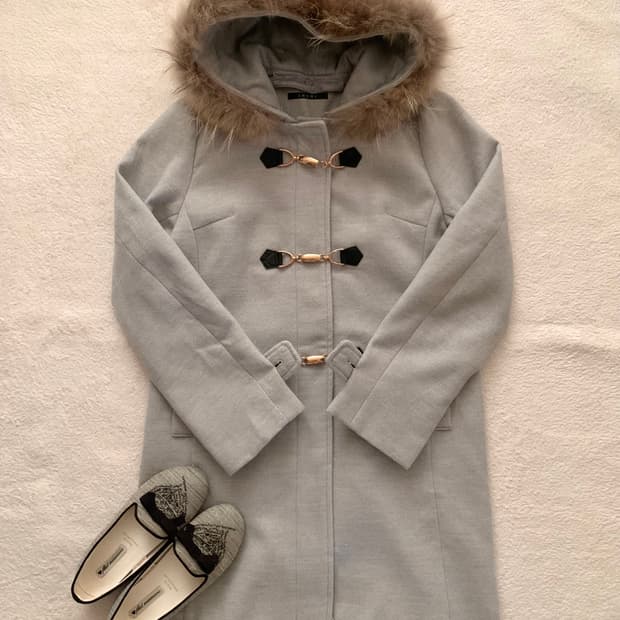 ingni 그레이 더플 코트