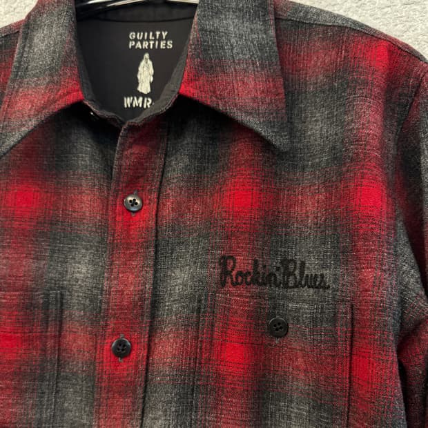 와코마리아 울 체크 셔츠