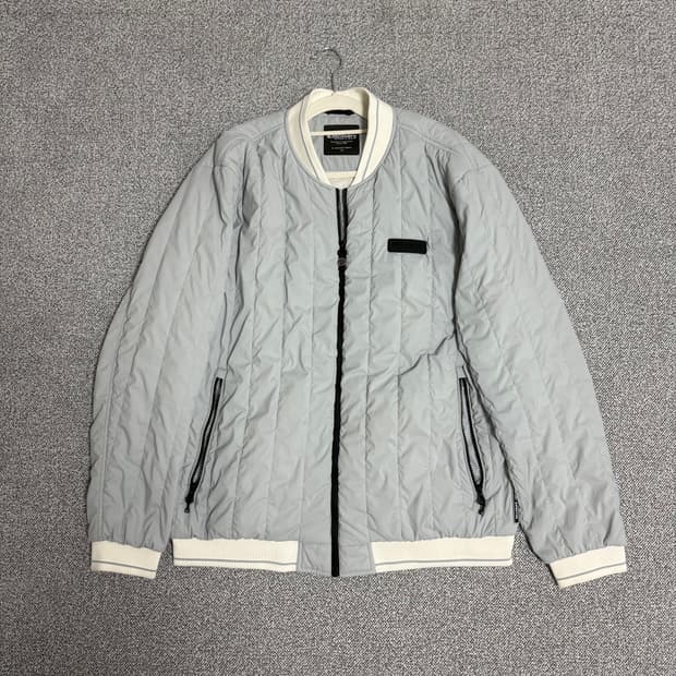 디스커버리 버티컬 퀄팅자켓 경량패딩 110 하늘색