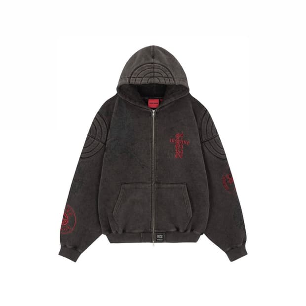 인세인 개러지 후드집업 브라운 블랙