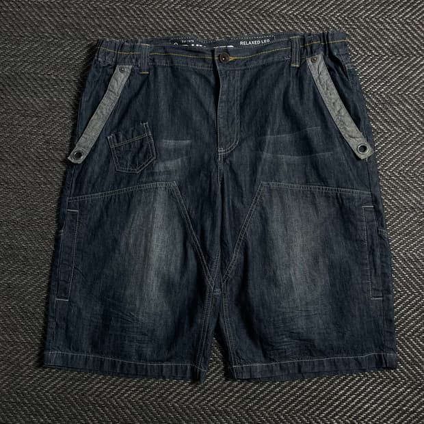 00s Y2K 빈티지 데님 버뮤다 팬츠o 4719