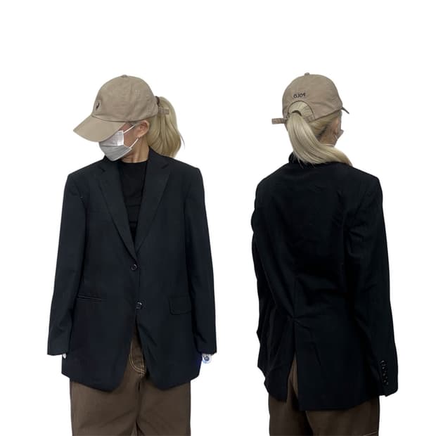 발망 블랙 블레이저 투버튼 자켓 정장 잠바 