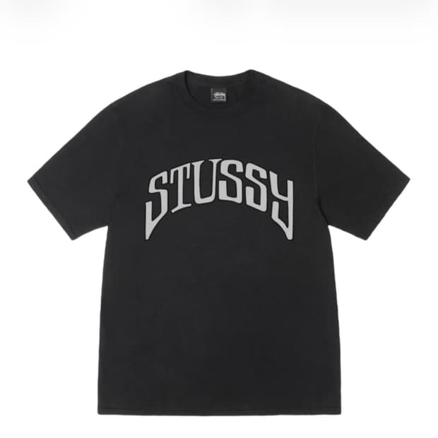 Stussy 아치로고 반팔 티셔츠