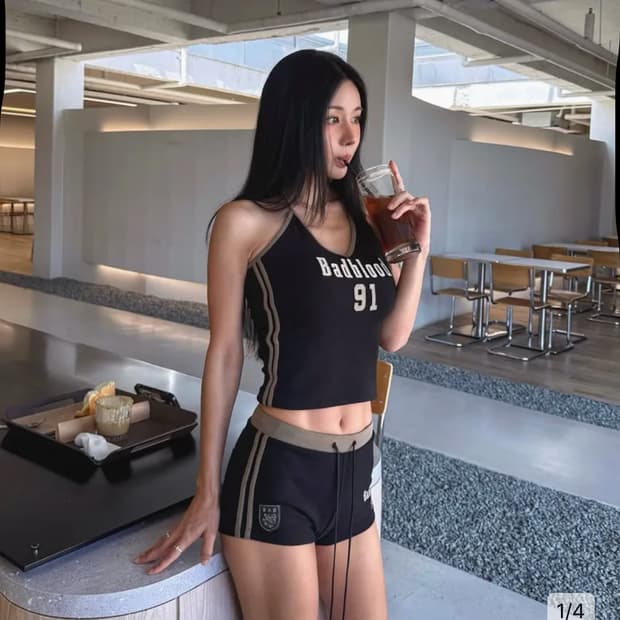 배드블러드 홀터넥 탱크/반바지 (50퍼할인)