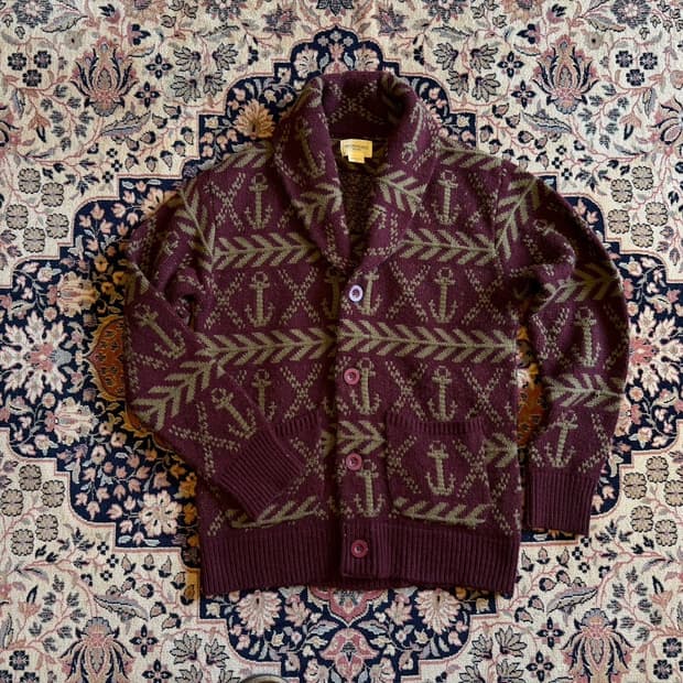 오베이 프로파간다 숄칼라 가디건 100