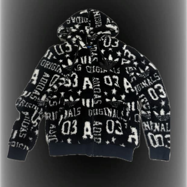 아디다스 양털 뽀글이 후리스 자켓