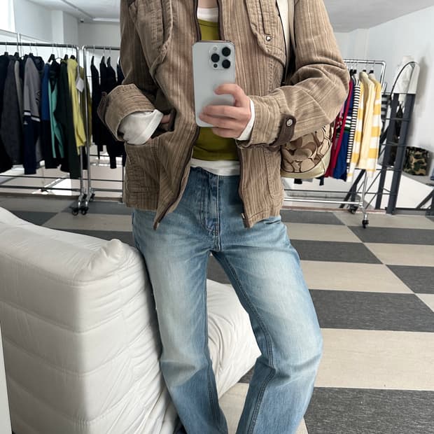 톰보이 코듀로이 집업 자켓 