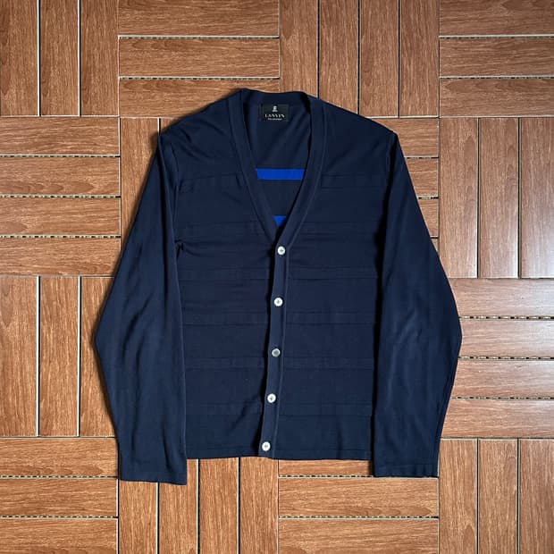 Lanvin striped cotton cardigan