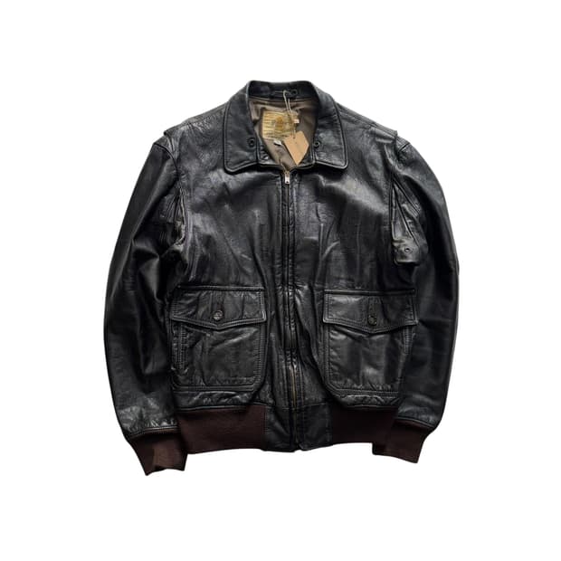 [100] 80's 골든베어 A2 봄버 레더 자켓