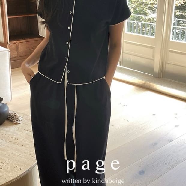 킨다베이지 카미유 레이스 모달 하프 가디건 블랙