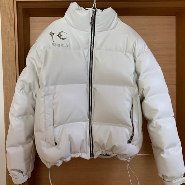 TC Leather Puffer Jacket (Duck Down)
