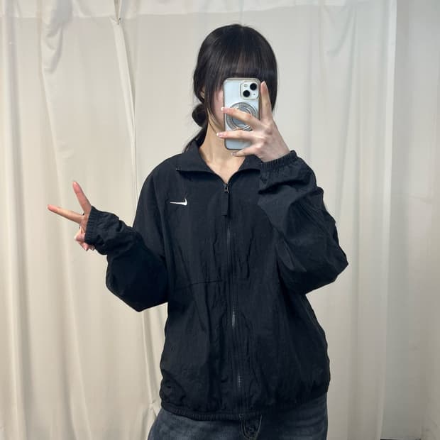 Nike black windbreaker