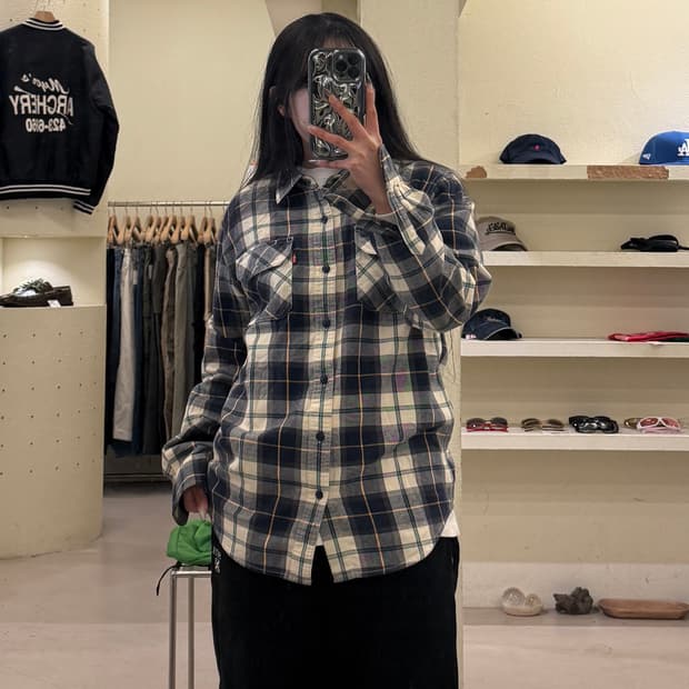 리바이스 체크 워크셔츠 U1072