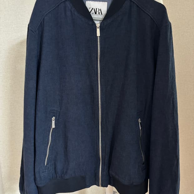 자라 네이비 봄버 점퍼 XL