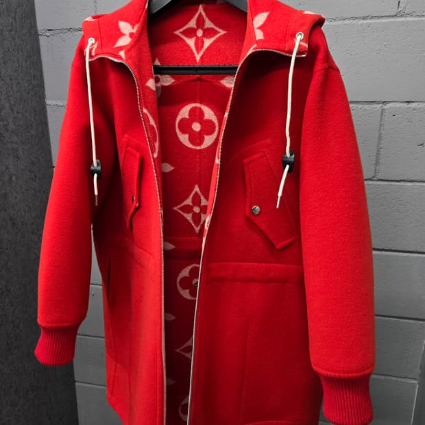 백화점판 / 루이비통 LV 모노그램 리버서블 후드 코트 36