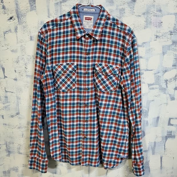 리바이스 플란넬 체크 셔츠