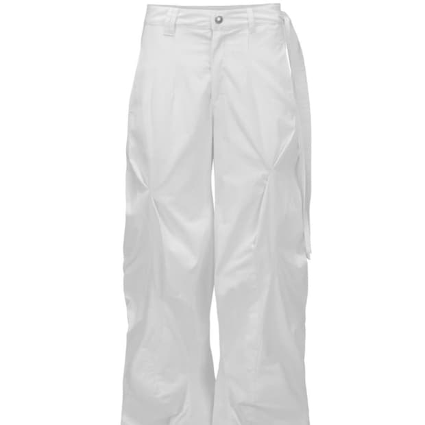 나체 DISTORTED DRAPING PANTS IVORY /0 size