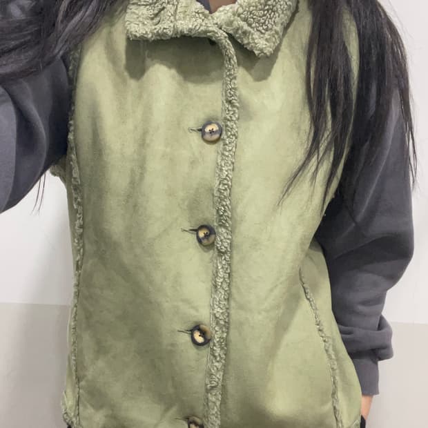 (빈티지)LL Bean 엘엘빈 베스트 퍼 트리밍 셰르파 무스탕 베스트