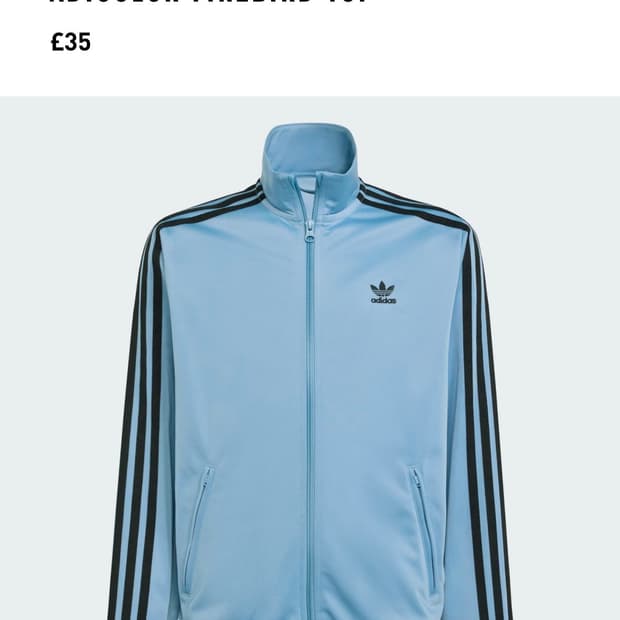 아디다스 | 아디컬러 파이어버드 트랙탑 져지 애쉬 블루 M 90 95