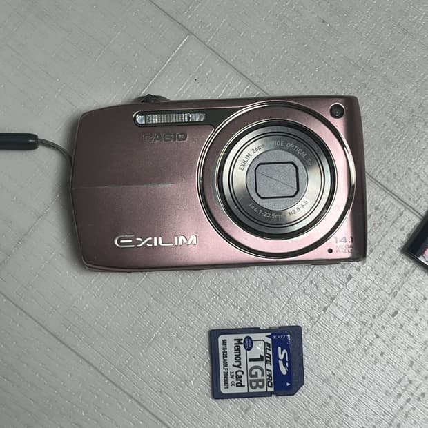 작례o 카시오 엑슬림 z2300 핑크