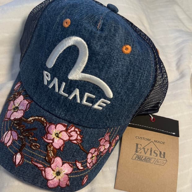 팔라스 X 에비수 데님 앤 메쉬 트러커 스톤 워시 캡
