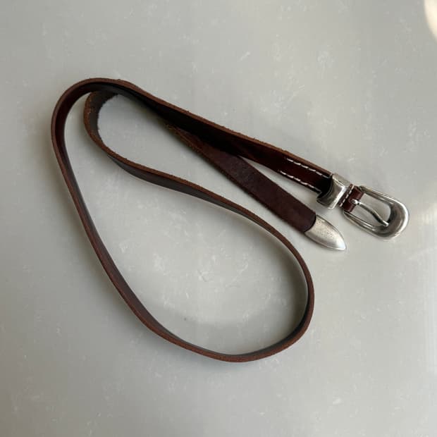 [90] 아워레가시 2cm 벨트 브라운