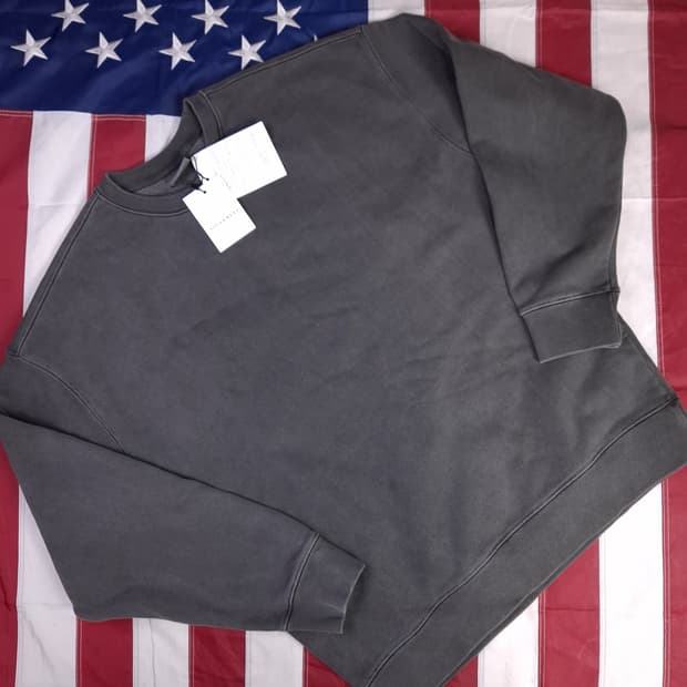 택새제품 오리지날 소버먼트 피그먼트 차콜그레이 맨투맨 챠콜