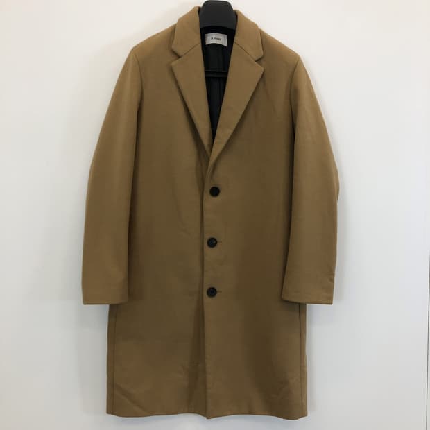 인사일런스 캐시미어 카멜브라운 오버코트 S 