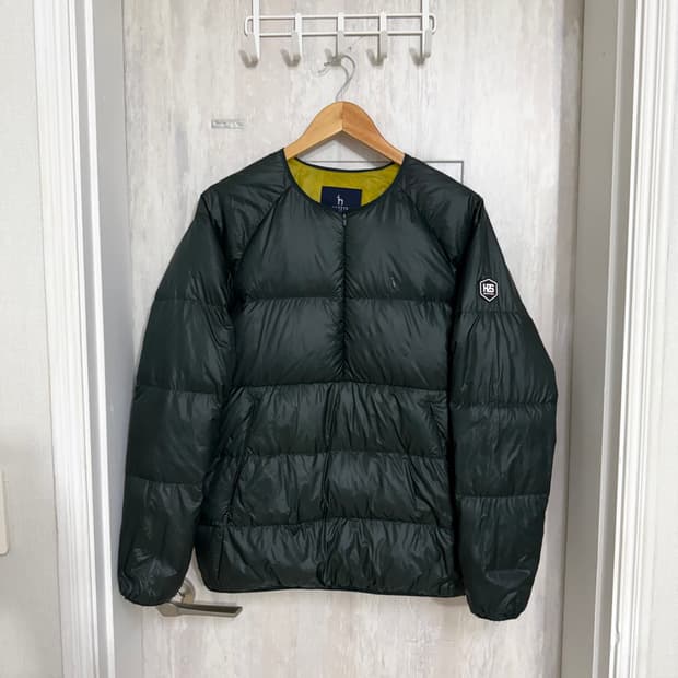 남성 95 / 헤지스 골프 그린 패딩 아노락