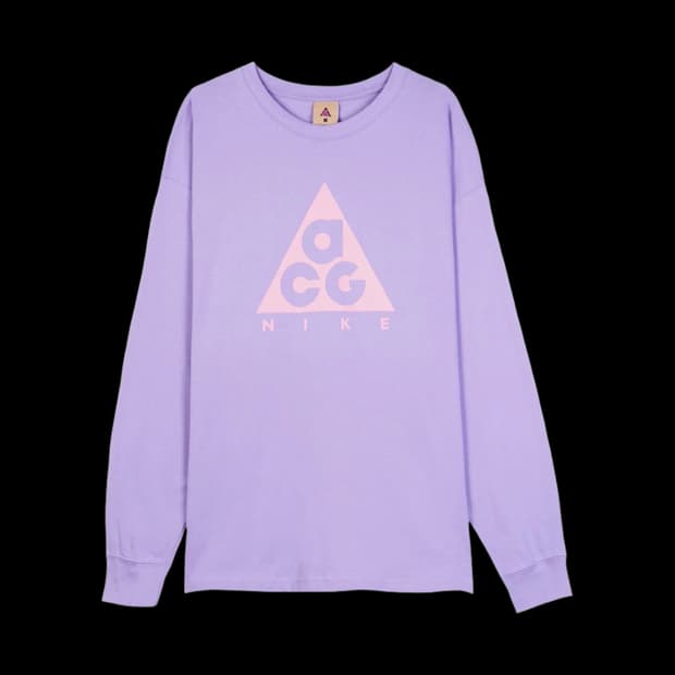 (M)나이키 ACG 롱슬리브 티셔츠 스페이스 퍼플