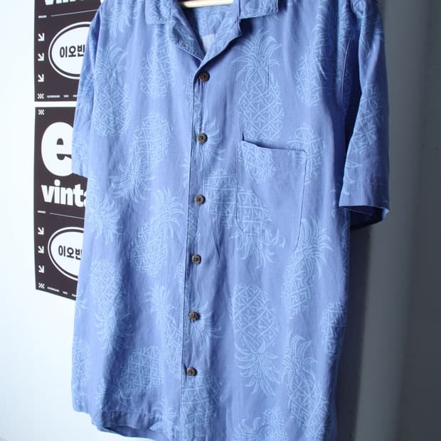 (L-XL) 브랜드빈티지 반팔셔츠 남방 USA 하와이안 린넨-H33369