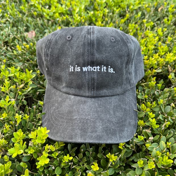 USA - itiswhatitis 빈티지 모자 볼캡 피그먼트