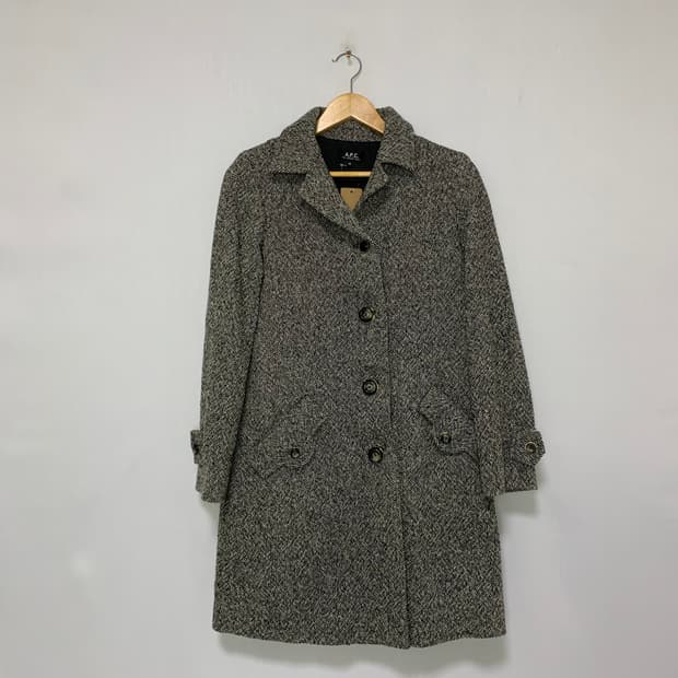 A.P.C. 아페쎄 헤링본 코트 XS 여성 빈티지