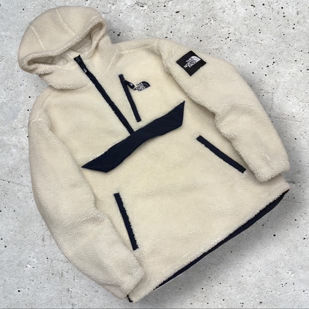 [XL] 노스페이스 화이트라벨 리모 아이보리색 뽀글이 후리스 B932