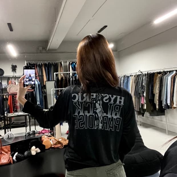 HYSTERIC GLAMOUR logo track top