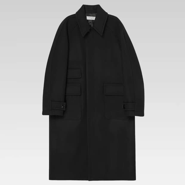 [S] 애프터프레이 투어리스트 발마칸 코트 블랙