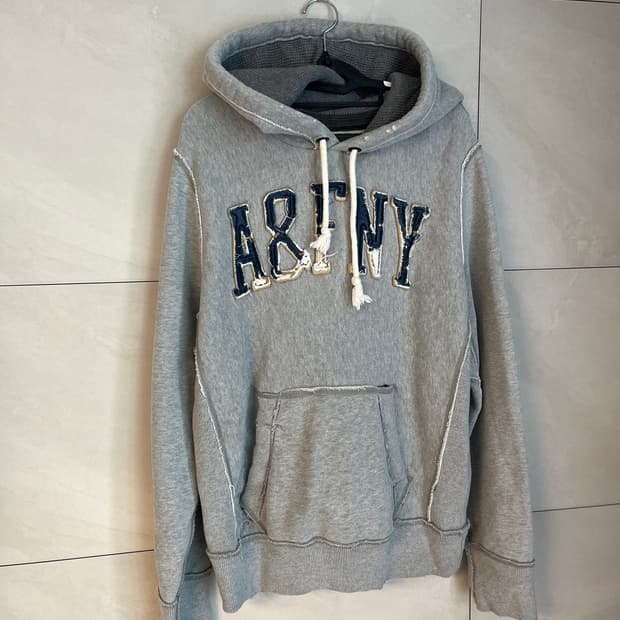 아베크롬비 회색 후드티 A&F [S size]
