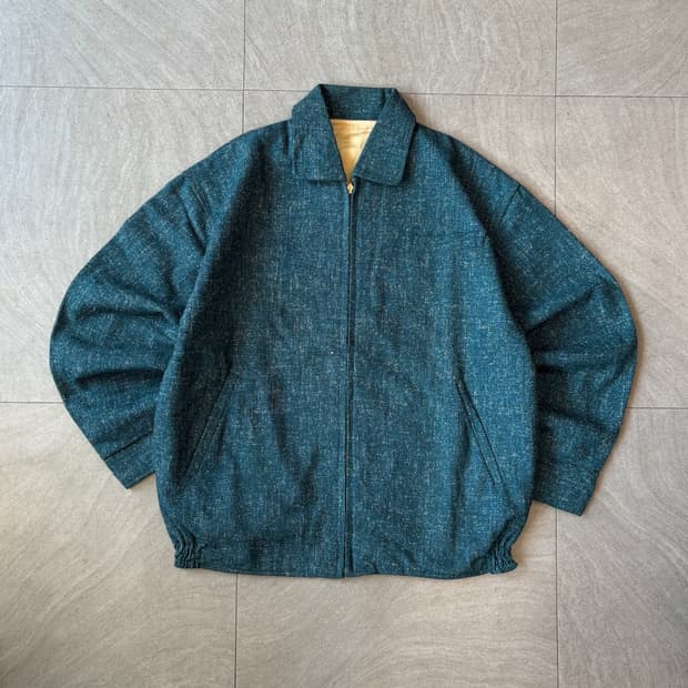90s Vintage Nep Tweed work jacket