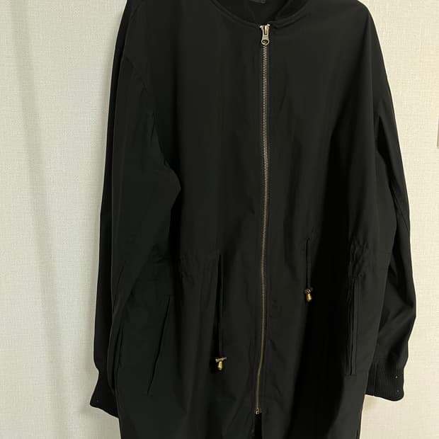 일본 제품 Rag Out 블랙 롱 블루종 자켓 L