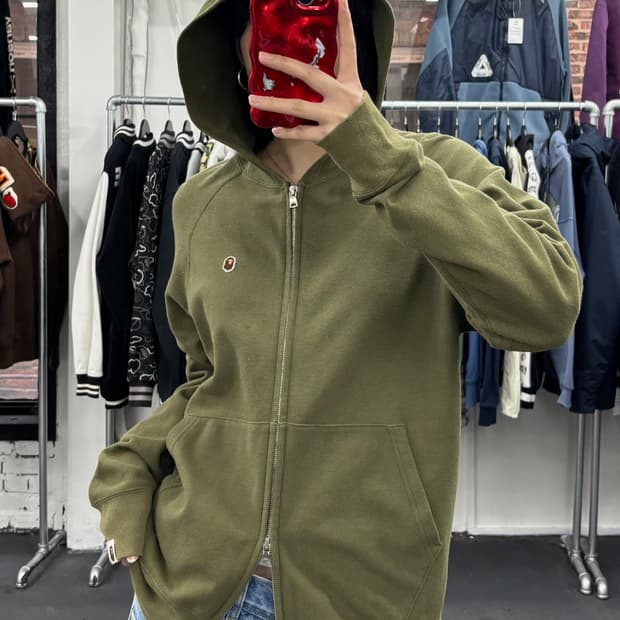 베이프 원포인트 후드집업