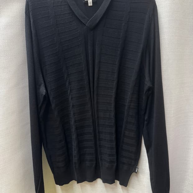 아르마니 꼴레지오니 프리미엄 골지 패턴 니트 L(L~XL)